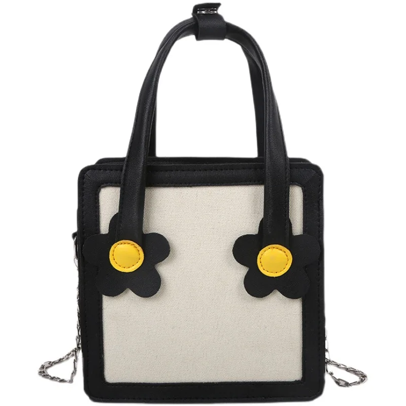 

2021 new arrivals Fashion soft PU leather girls flower crossbody handbag big capacity arm shoulder bag women tote bags daily