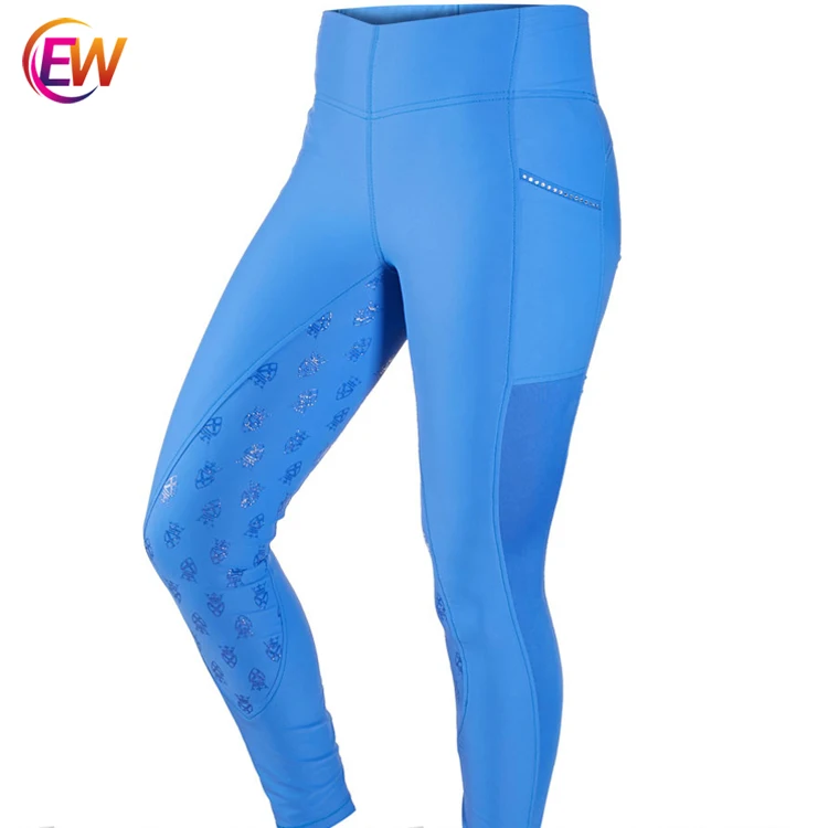 

EW Horse Breeches Thick Full Seat Silicone Horse Riding Tights, Wholesale Pants Jodhpur Equestrian Clothing, Customized color