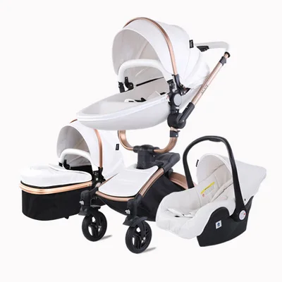 

Purorigin Chinese luxury baby stroller supplier directly sale 3 in 1 high view baby pram carrier, Customized