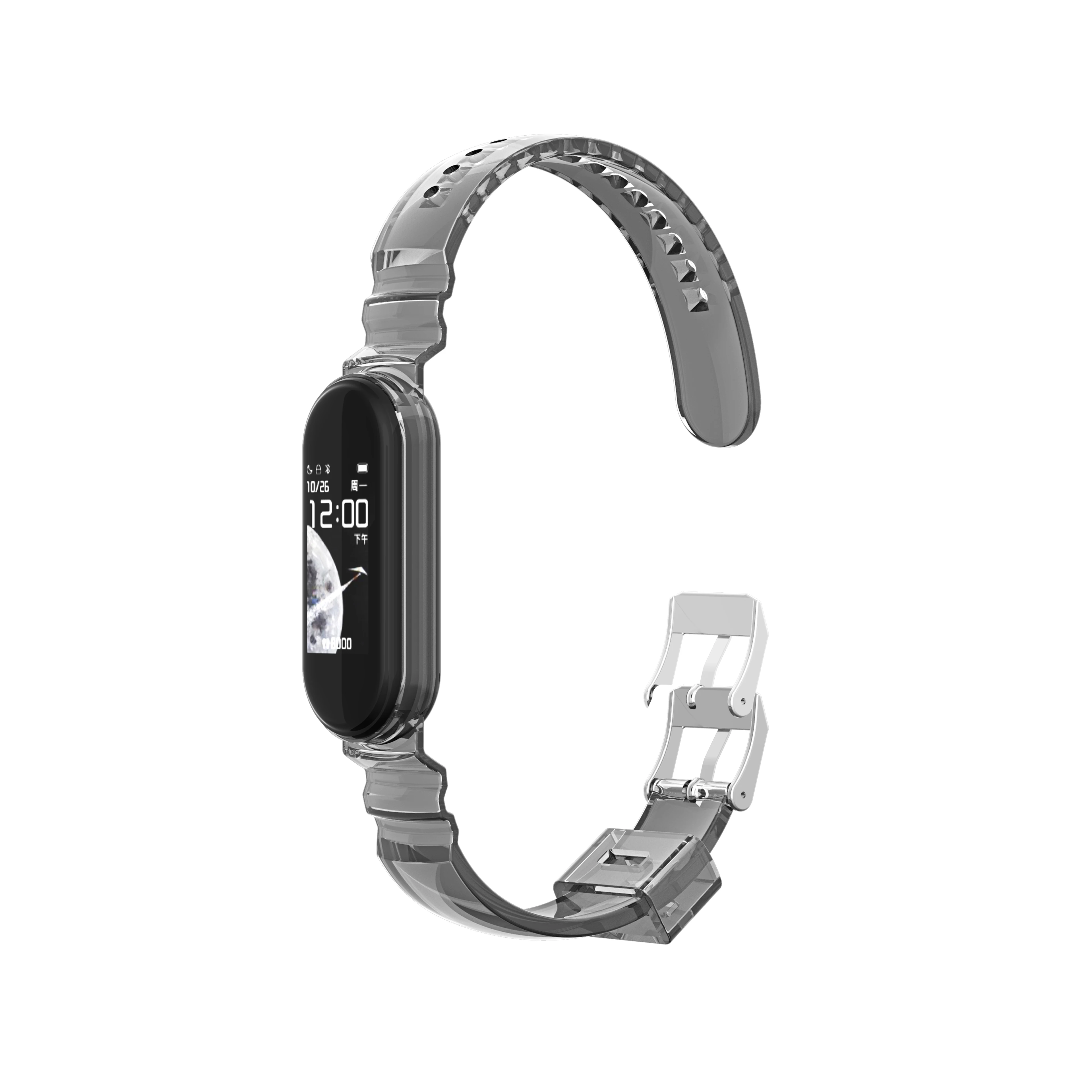 

LeYi Wristband TPU Strap for Xiaomi mi band 1 2 3 4 5 smart watch straps resistance custom logo, Optional