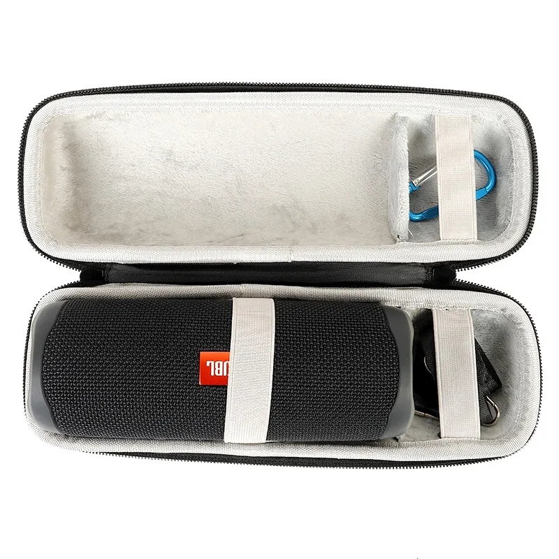 

EVA Hard Case For JBL Flip 5 Portable carrying bag Cover For JBL Flip 5 wireless Speaker case with Shoulder strap, Black