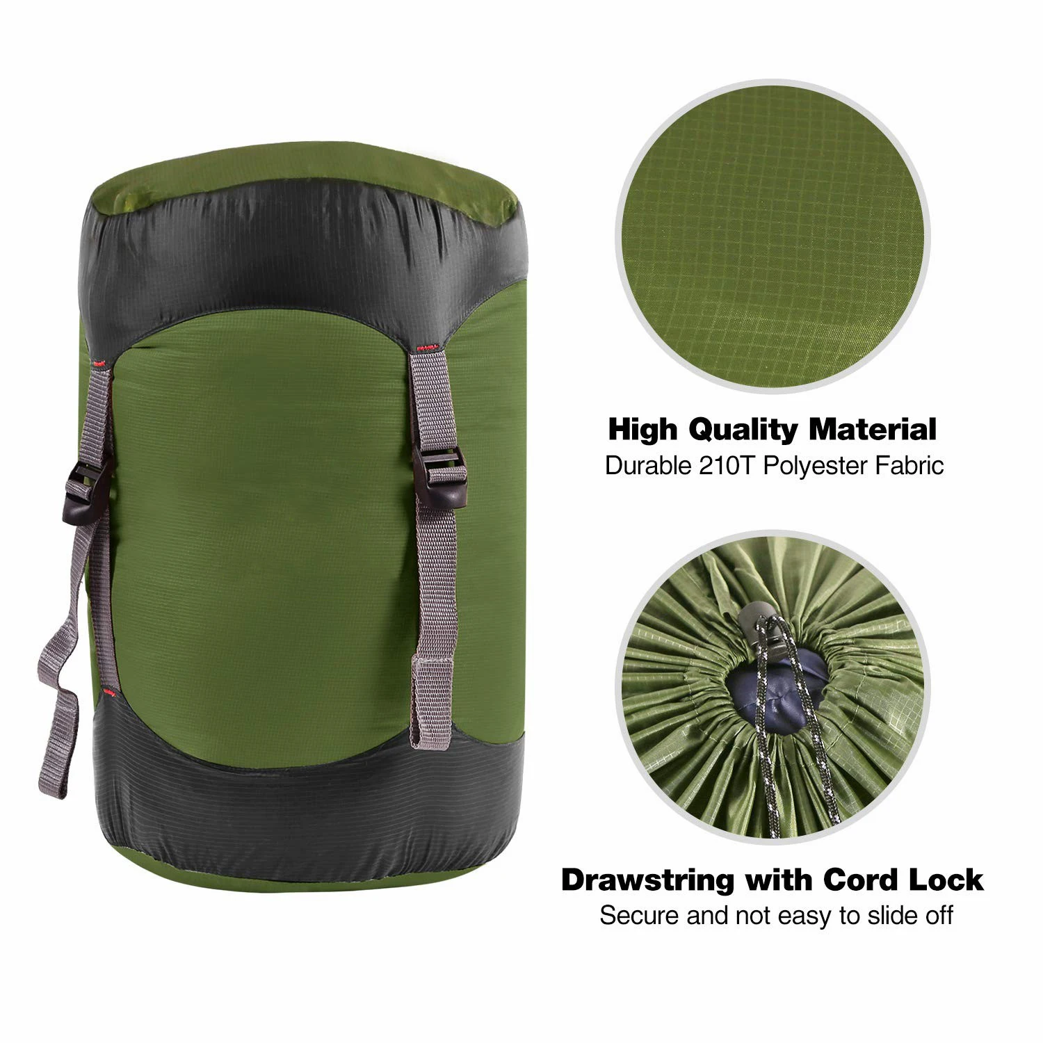 Ripstop Compression Stuff Sack Lightweight Sleeping Bag Compression