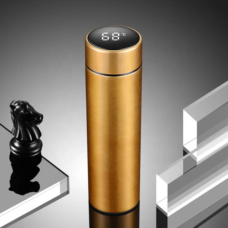 

Mikenda Newest Products Smart Water Bottle Led Temperature Stainless Steel Temperature Control Water Bottle, As picture