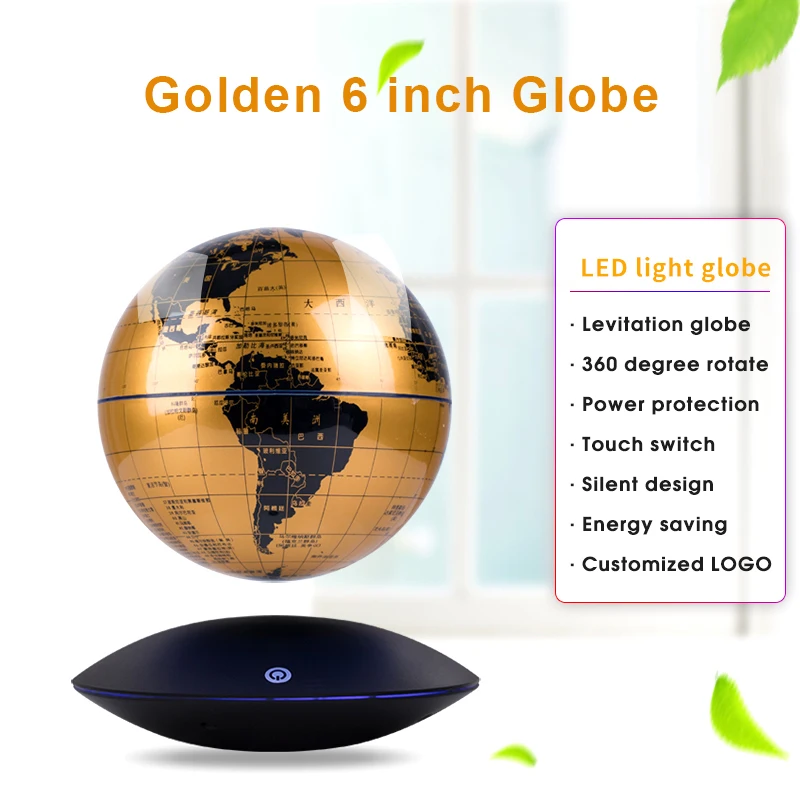 
Large diameter floating globe and globe magnetic floating sever customize logo magnetic levitation floating globe 