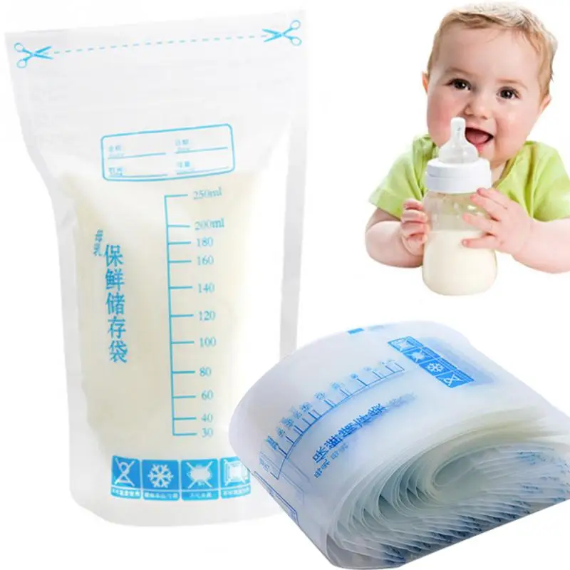 

Factory Price 30 Pieces 250ml BPA Free Custom Mother Breast Milk Storage Bags