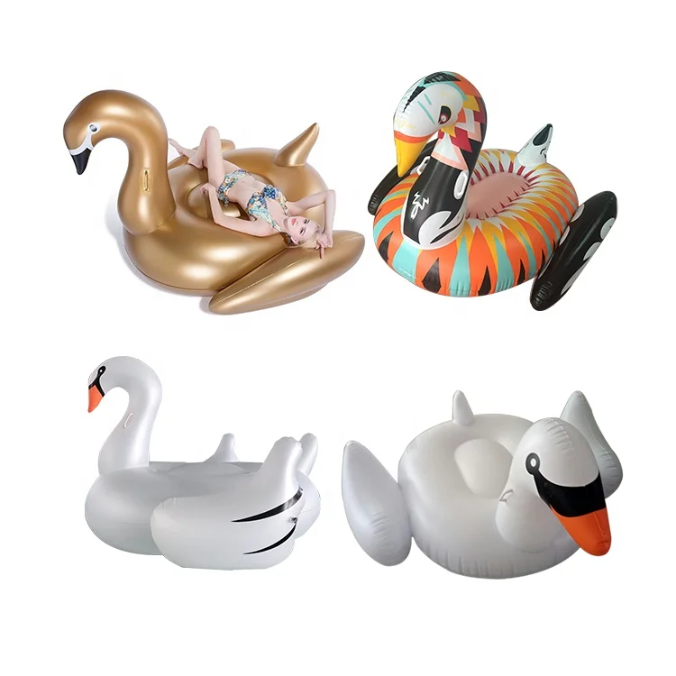 

Large Inflatable Gold Swan Pool Float With Affordable Price For Hot Summer Holiday, Gold(or customized)