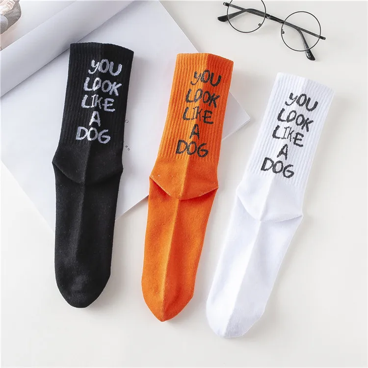 

WIIPU Fashion trendy cotton socks Street style hip-hop skateboard boys Harajuku style socks Unisex socks boat