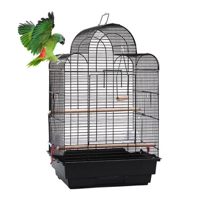 

Big bied cage Black Metal Wire Parakeet Large Breeding Bird Cage love birds