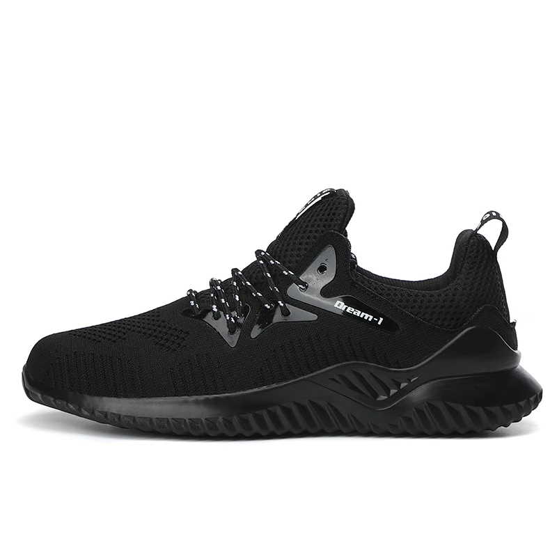 

wholesale fashion men's running sneaker outdoor non slip casual walking shoes, Black