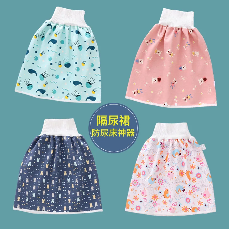 

Baby's Diaper Skirt Waterproof and Leak proof Ring Urinary Insensitivity Training Pants for Infants and Children's Night Cot