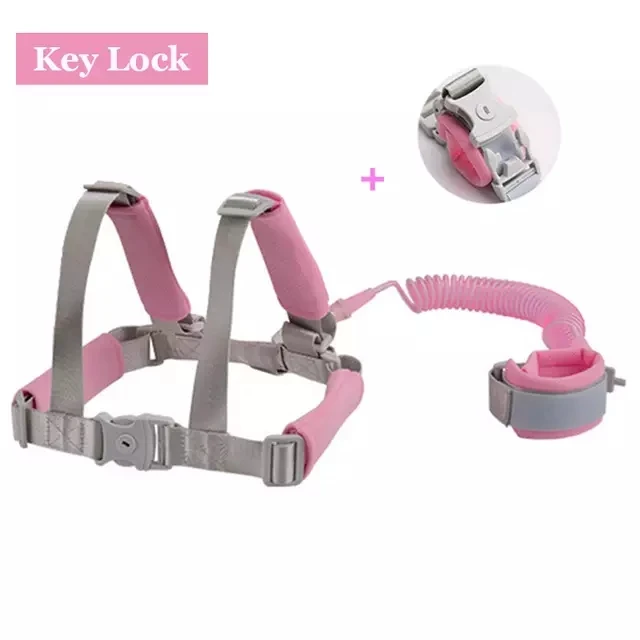 

Free Ship 2 in 1 Toddler Anti Lost Safety Wrist Link Add Lock Kids Walking Shoulder Strap Wristband Baby Harness Safety Leash