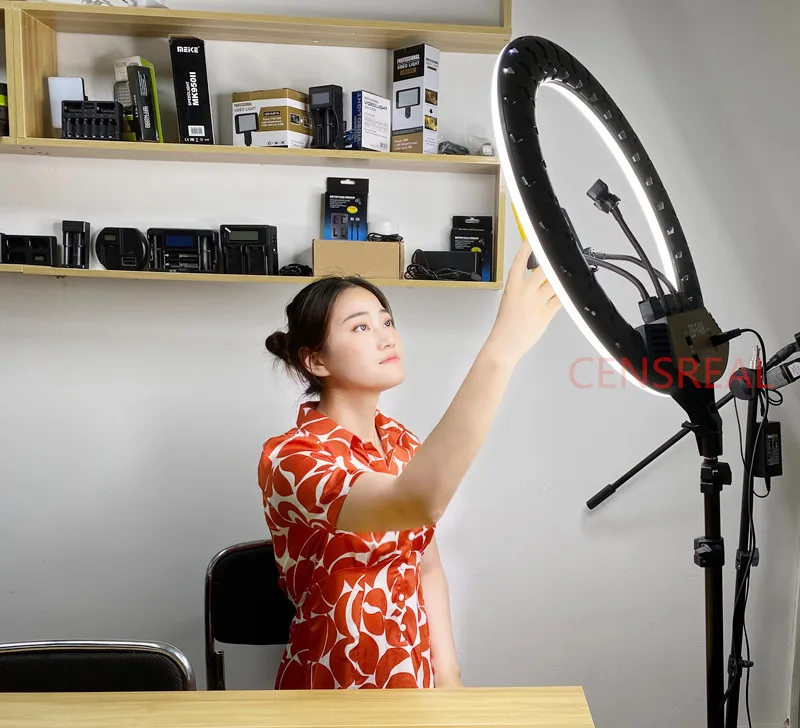 

Rechargeable Ring Light ,Professional Led Ring Light Mobile Led USB Selfie Ring Flash Stand Light