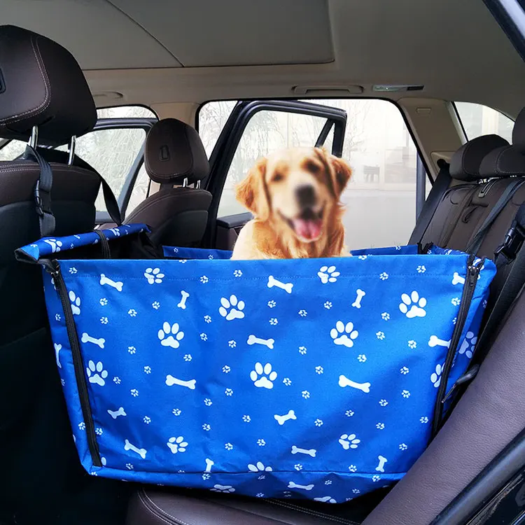 

Sanan waterproof pet hammock polyester fabric removable dog car pet back seat cover, Black
