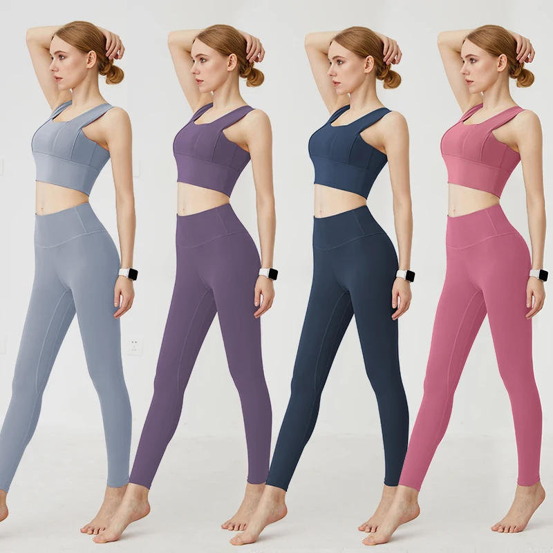 

Sexy Women Quick-drying Fitness Yoga Wear Breathable Seamless Yoga Set Ropa Deportiva, Six color