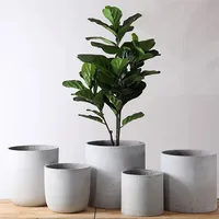 

Simplism european style matte modern indoor outdoor cement large planters / garden decoration concrete flower pots