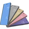 Best cheap price optimized viewing angle clear mirror window pc pu leather flip cover phone case for samsung galaxy note 8 note8