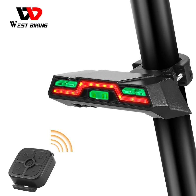 

WEST BIKING Safe Cycling 6 Modes 40 Hours Time Bike Tail Light Bicycle USB Rechargeable High Brightness LED Rear Taillight