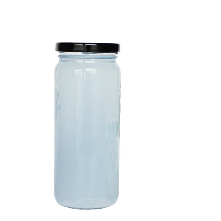 

Empty Round Glass Bottle 500ml Beverage Glass Bottle Wholesale 16oz With Lid For Smoothie