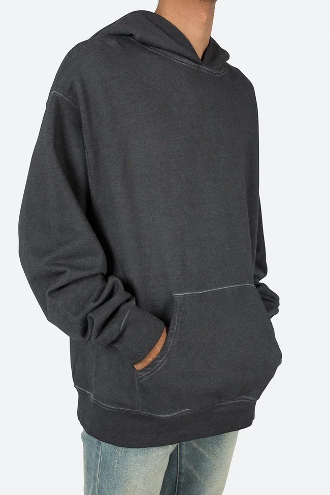 washed black sweatshirt