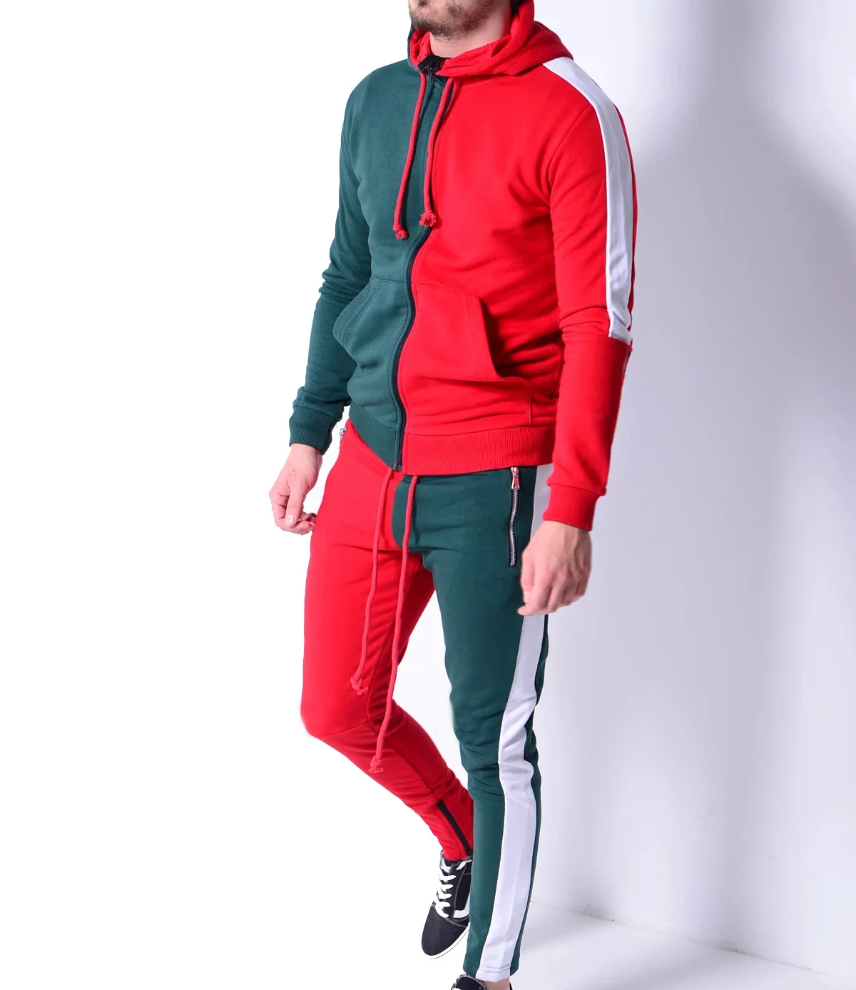 mens two piece sweatsuit