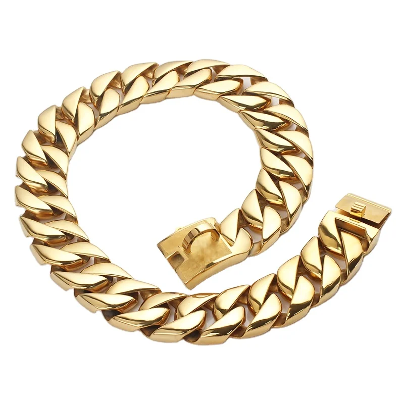 

High Quality 18mm Filled Men18k Dubai Italian Gold Chain, Customized color