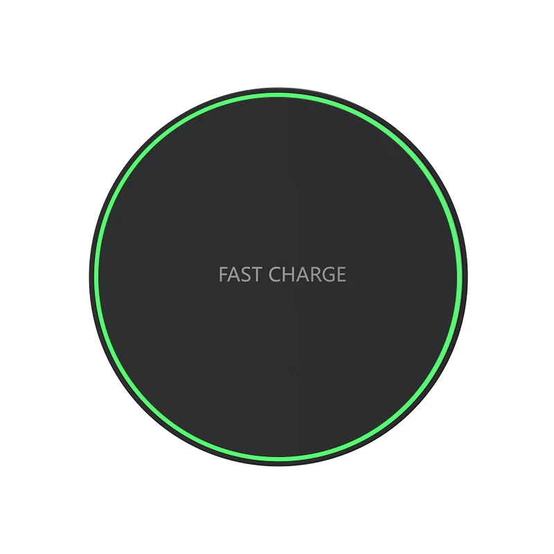

15W Desktop Fast Charging Portable Universal Mobile Phone QI Wireless Charger Pad with LED