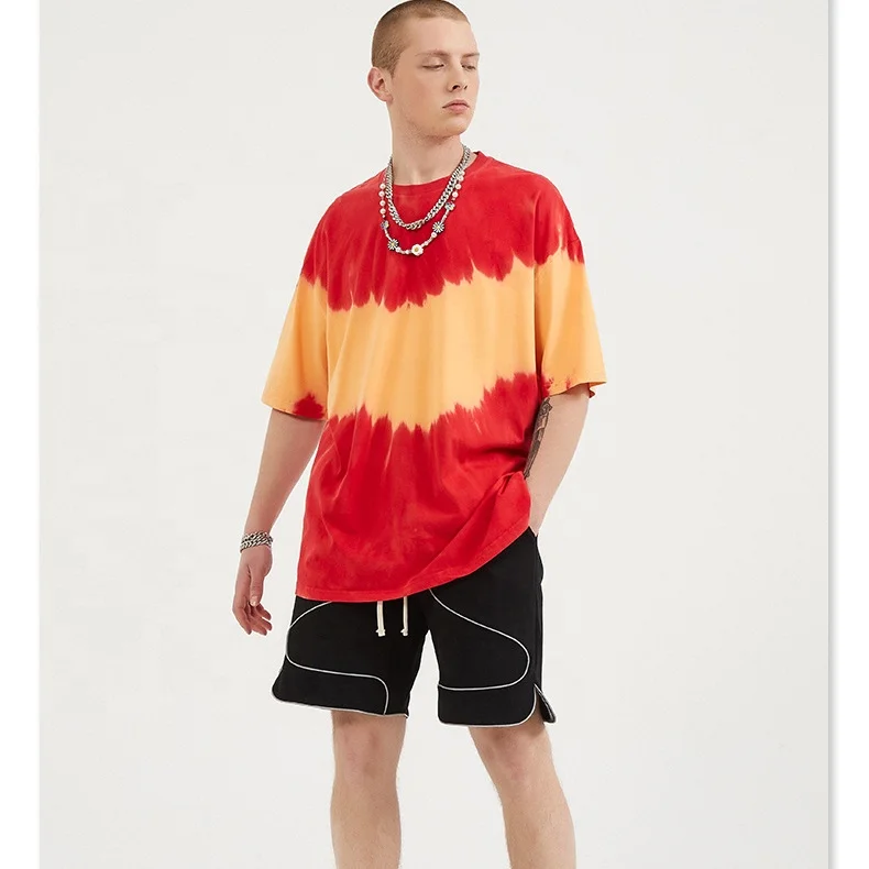 

Best Selling Tie Dye summer mens Streetwear Stylish fashion unisex t shirt for men