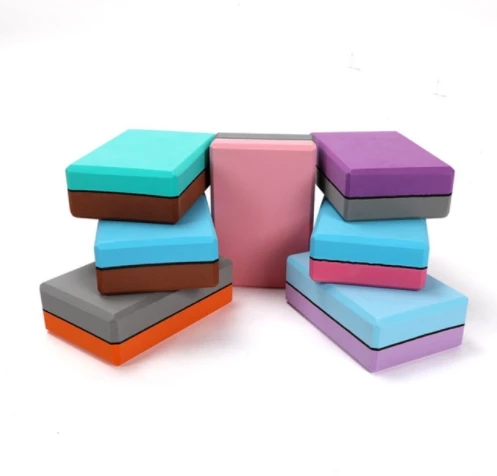 
Eva Foam Custom Logo Print Double Color Yoga Block 