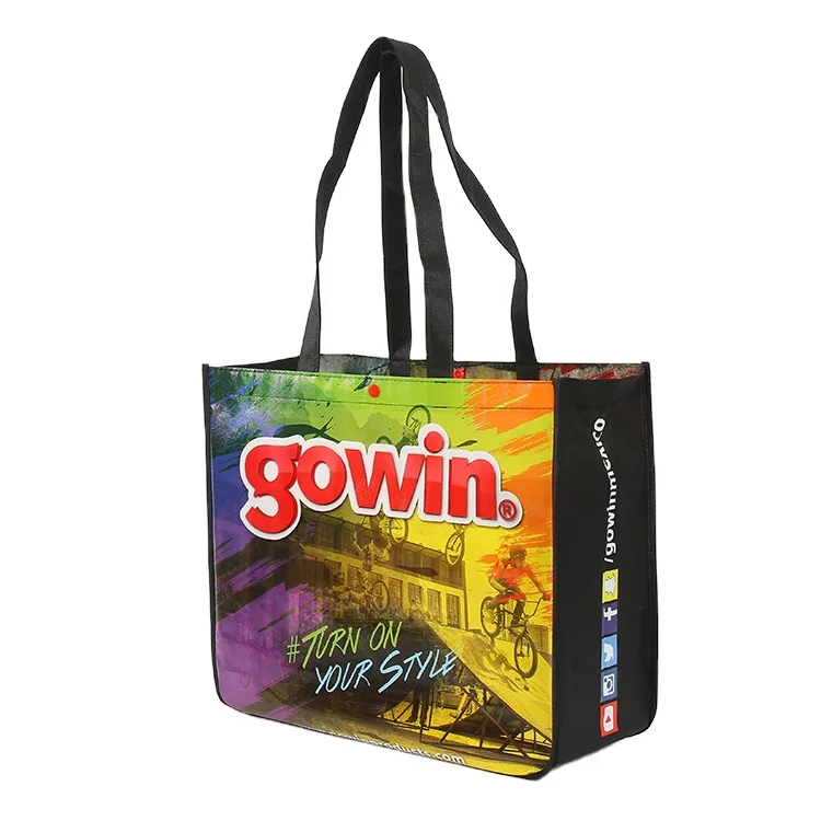 

Factory price 2020 Zipper Waterproof PP Laminated Non Woven Shopping Bag, Customized color