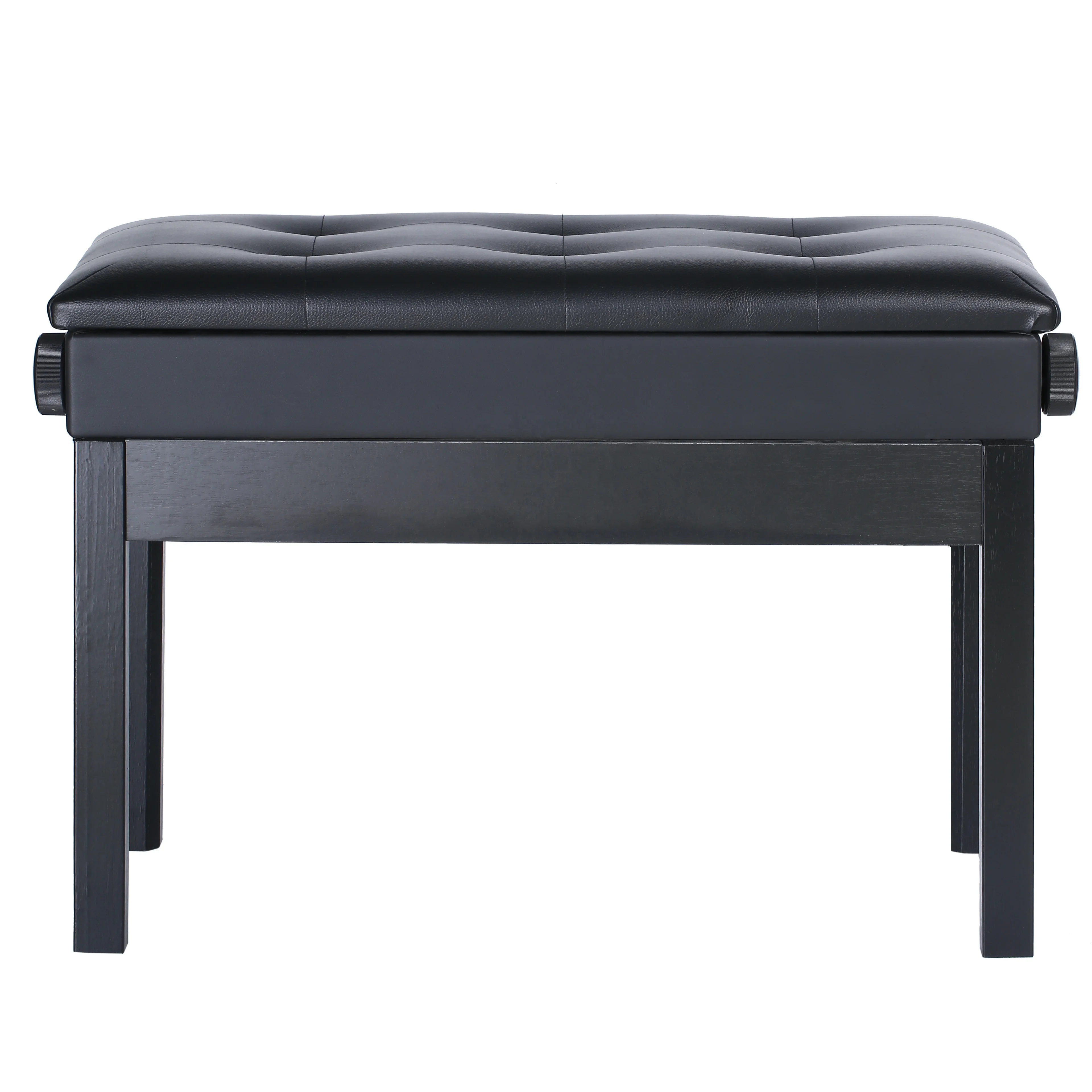 

Adjustable Keyboard Piano Stool Bench with Book Storage, Black