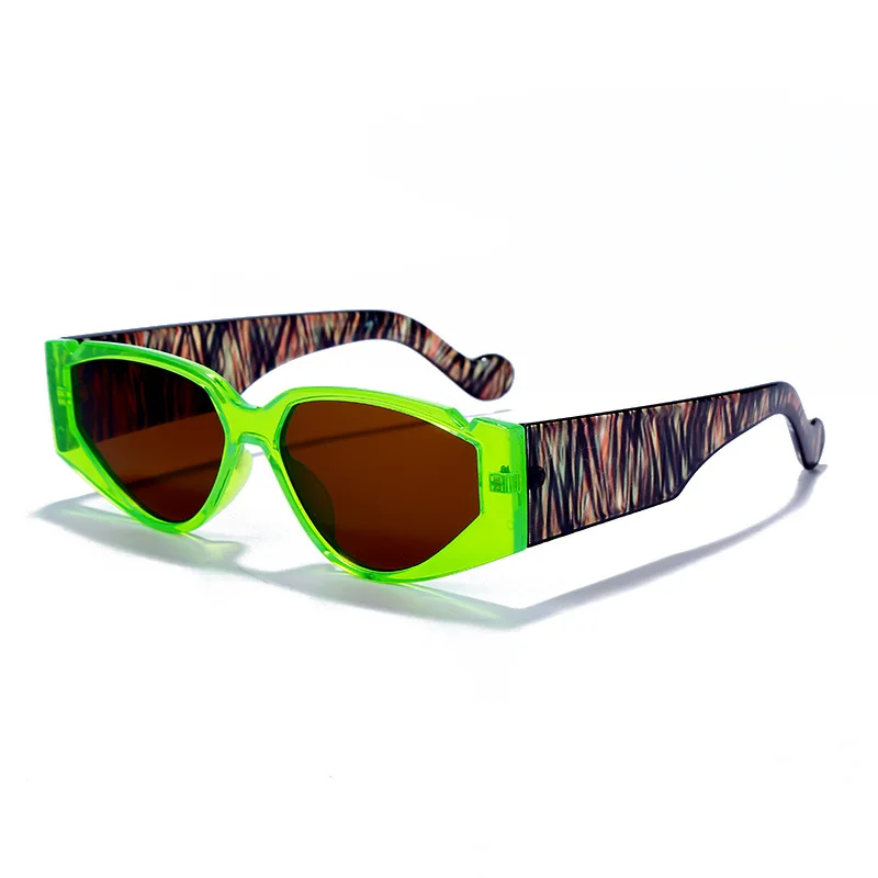 

LBASHADES Small Square Shades Sunglasses lady Personality Funny Colorful Plastic Frame Sunglasses, Custom colors