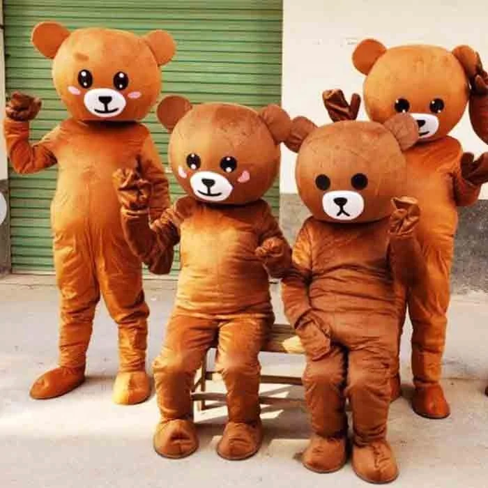 

Enjoyment CE teddy bear mascot costume yellow colour teddy bear costume mascot for sale