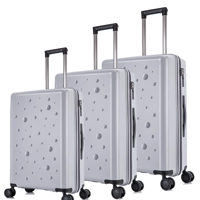 

Waterdrop Pit Design Suitcase Luggage With PP Material For Travel Trolley Case, Customized color