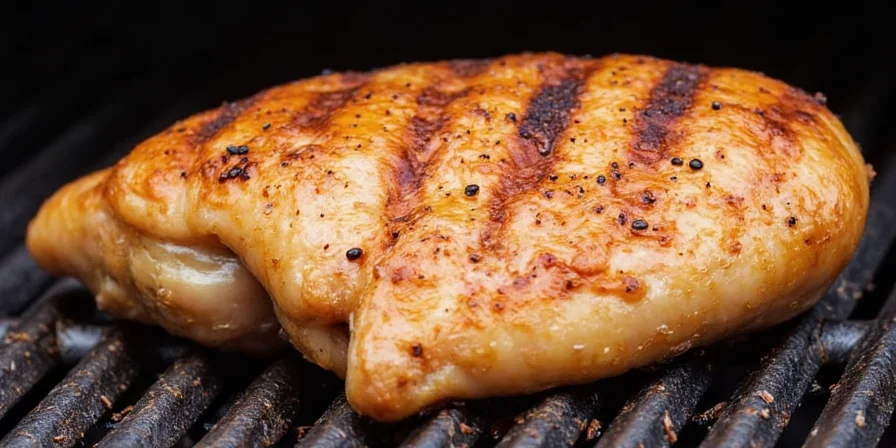 Asian spice rub on raw chicken breast