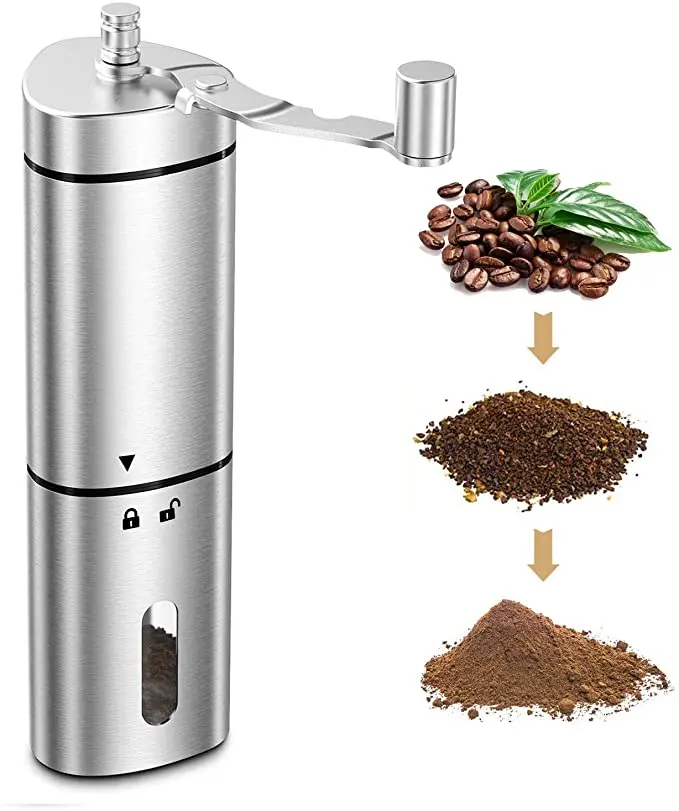 

Adjustable Setting Conical Ceramic Manual Coffee Grinder Portable Hand Coffee Grinder