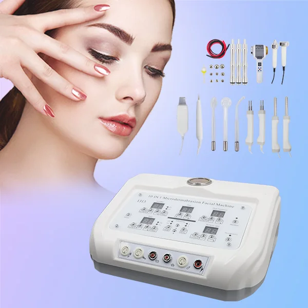 

Facial Scrubber Diamond Microdermabrasion Anti-wrinkle Face Lift Skin Tightening Ems Led Multifunction Beauty Machine