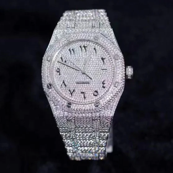 

The new top3120 Movement 15400 Full of Diamonds Royal Offshore Audemars Diamond AP Watches