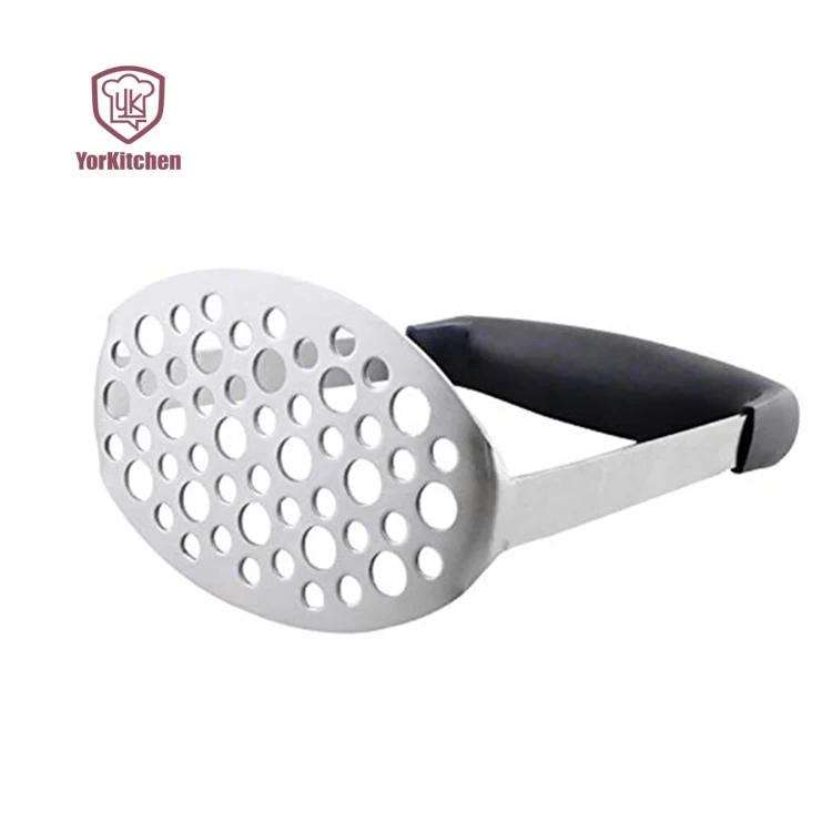 

Professional Cookware Stainless Steel Anti-slip Potato Masher Handle Potato Masher