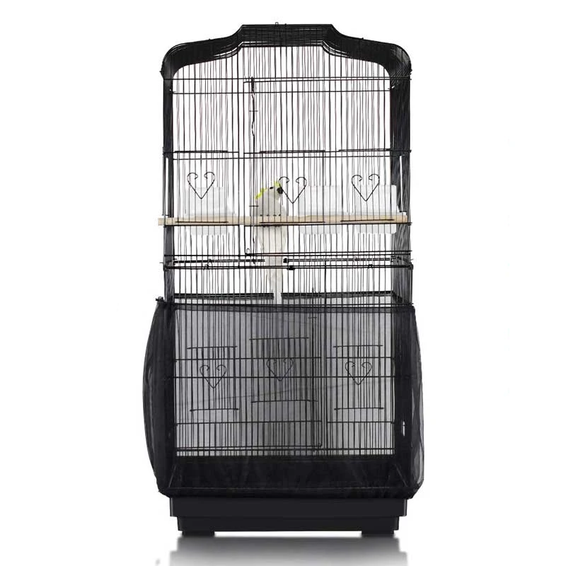 

Nylon Mesh Bird Cage Cover Shell Skirt Net Easy Cleaning Seed Catcher Guard Bird Cage Accessories Airy Mesh Parrot Cage Net