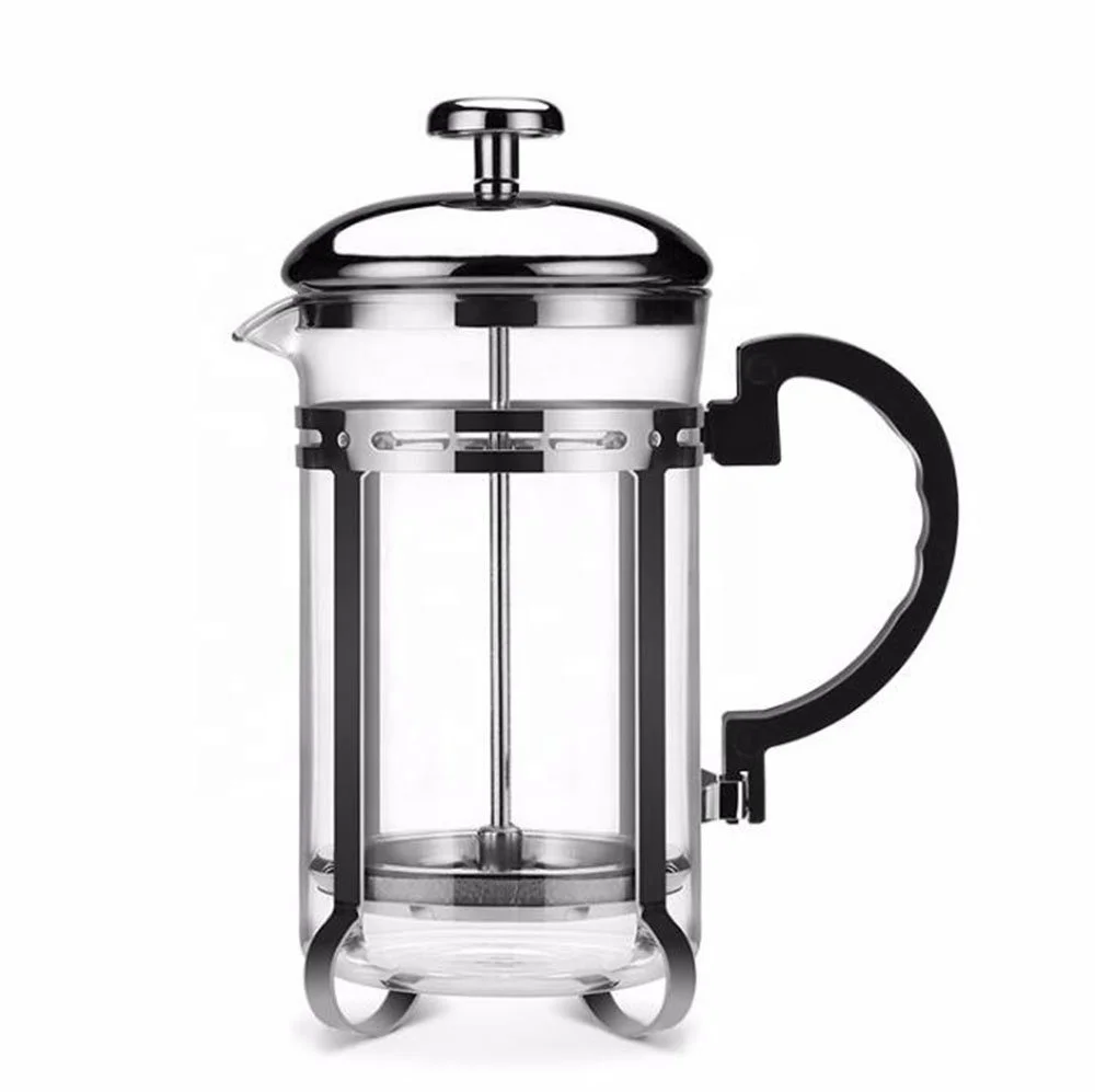 Yami Stainless Steel Frame Glass Cafetiere French Press Coffee and tea Maker