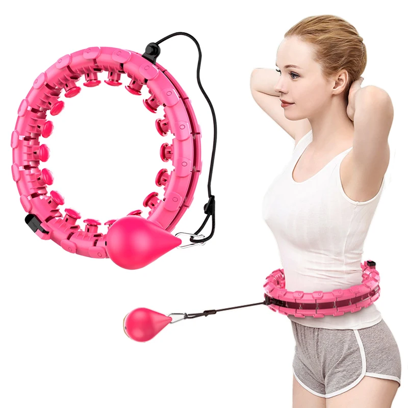

Manufacturers Supply Good Quality Adults  Fitness Weighted Hula Ring For Adults Smart Hula Ring, Black