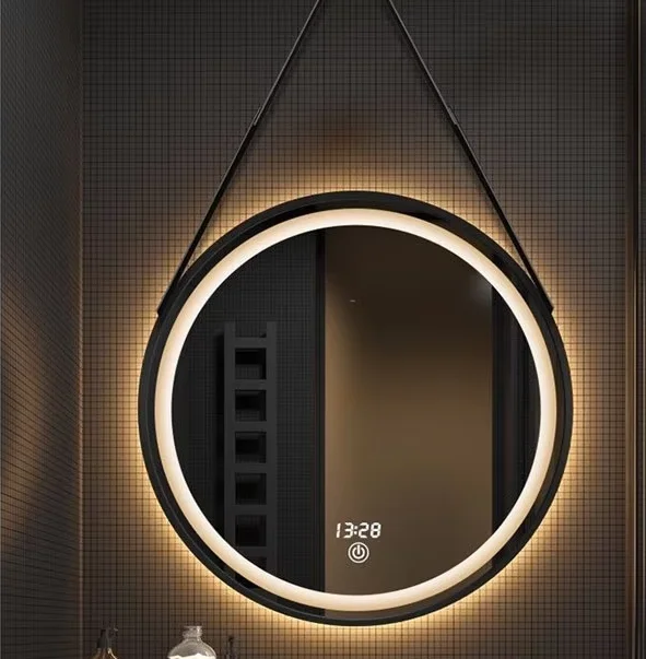 Round Smart Mirror with Metal Frame
