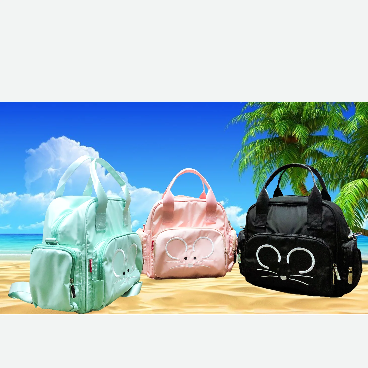 

New fashion large oxford waterproof custom travel multi-function tote nappy mommy backpack baby bag diaper bag