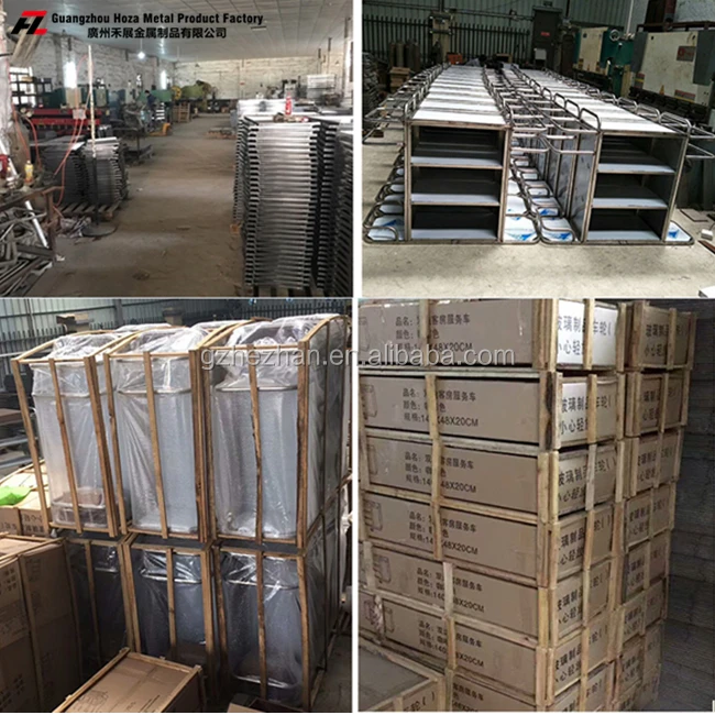 
Stainless Steel Housekeeping Cleaning Trolley Multifunction Cleaning Trolley Car Hotel Restaurant 