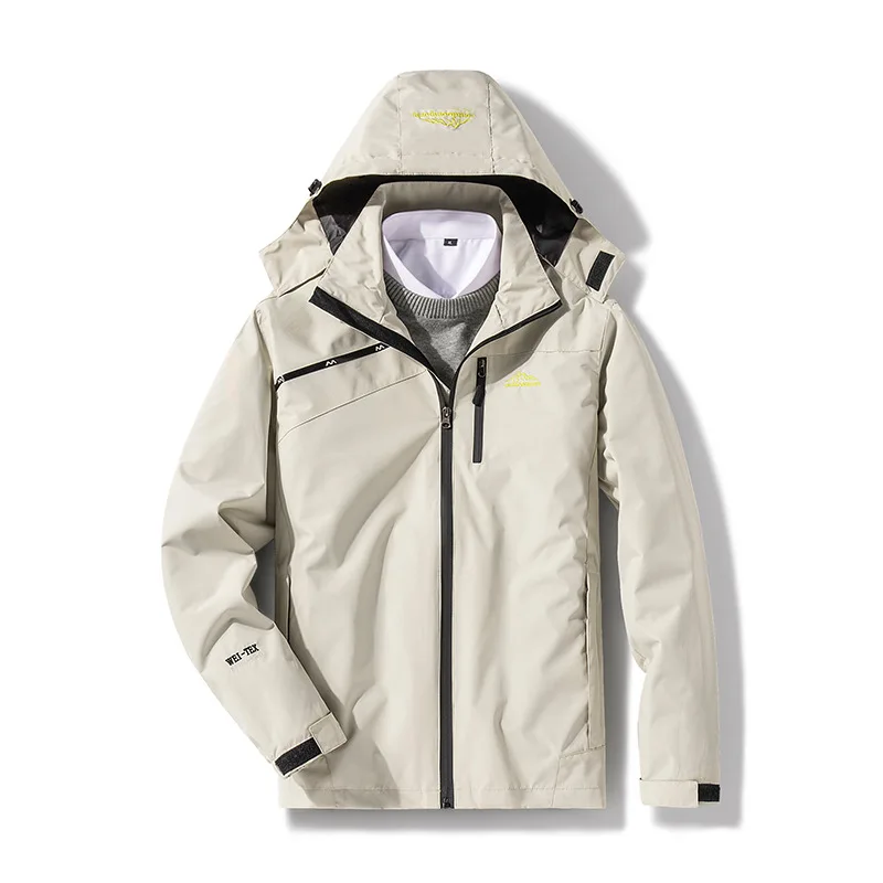 

wholesale OEM outdoor sports waterproof softshell jacket men's women unisex Tourism Windbreaker Raincoat Hooded Coat, 6colors