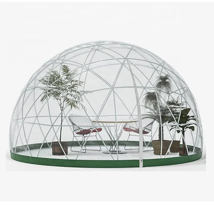 

transparent clear pvc covers sphere 3.6m igloo geodome tent for garden restaurant