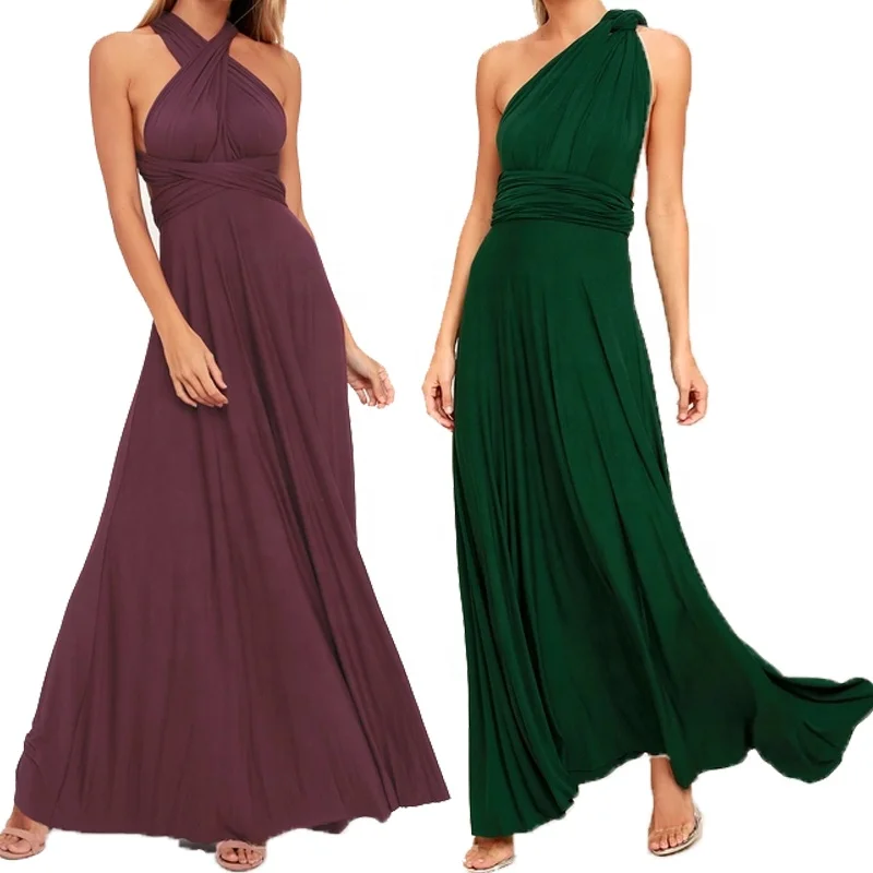 

Latest cheap multi-way convertible gorgeous weddings party evening bridesmaid long dresses 2020
