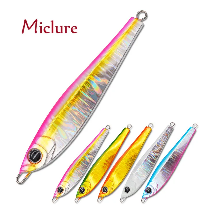 

MICLURE-MJ226-20g/30g/40g/60g/80g/100g- slow jig Ocean Wing Jig Lures, Vavious colors
