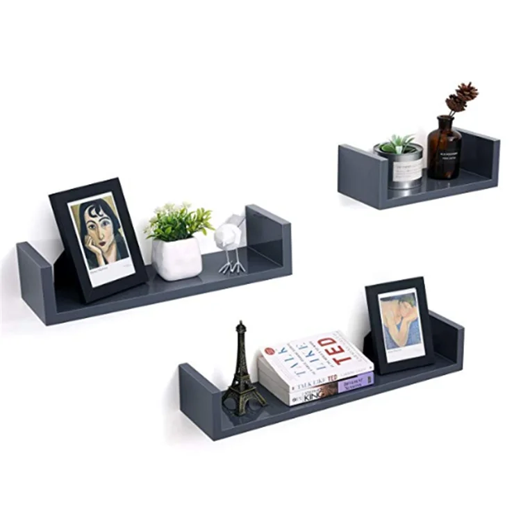 Wholesale price classic set of 3 shelves wood wall decorative