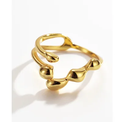 

Korea Good Quality 925 Silver Irregular Open Branch Rings High Polished Sterling Silver Rings For Women